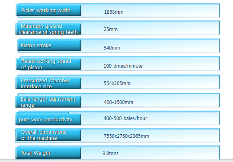 مكبس القش المربع ثلاثي الحبال 1845XD